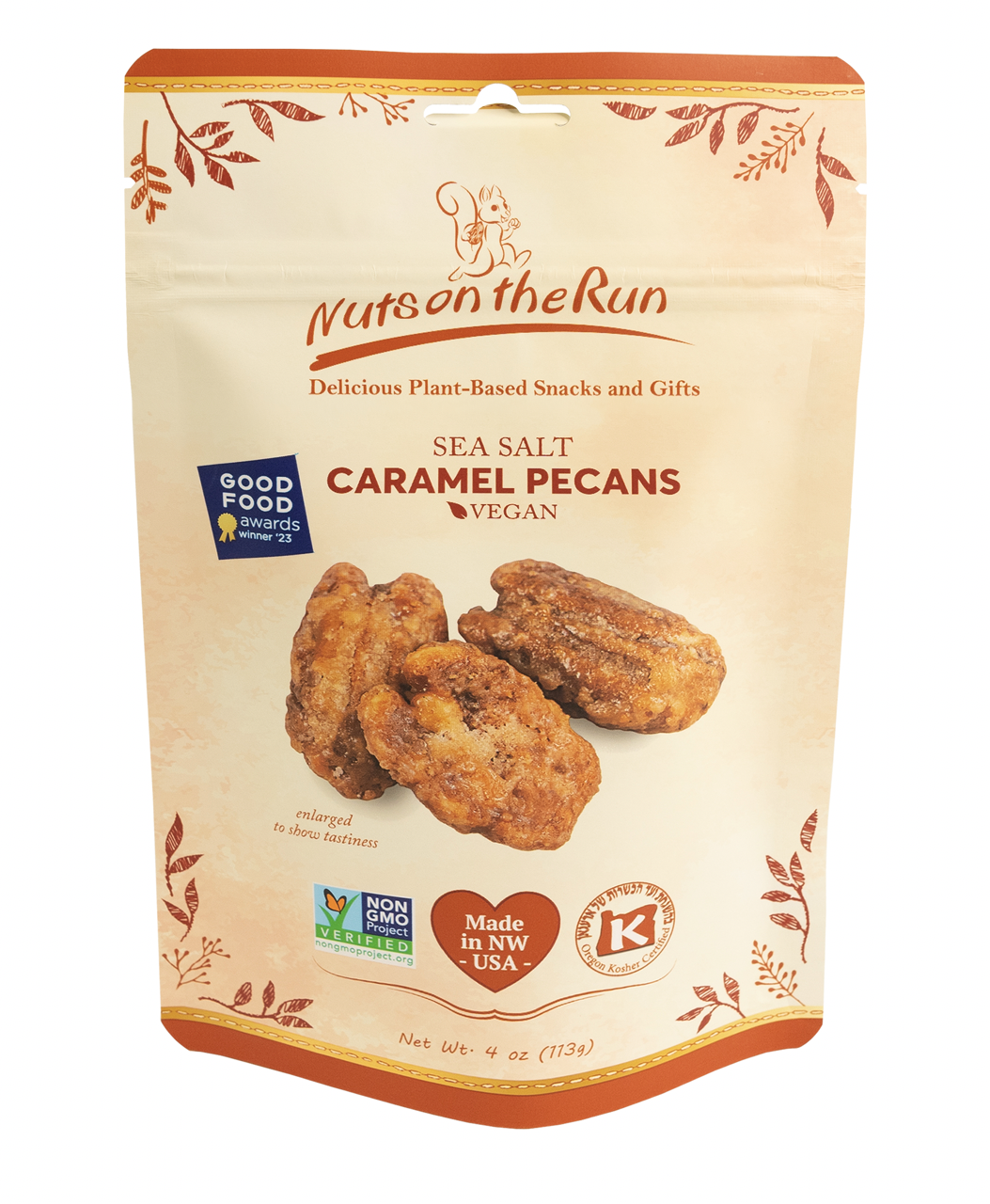 Nuts On The Run Sea Salt Caramel Pecans Shea cheese